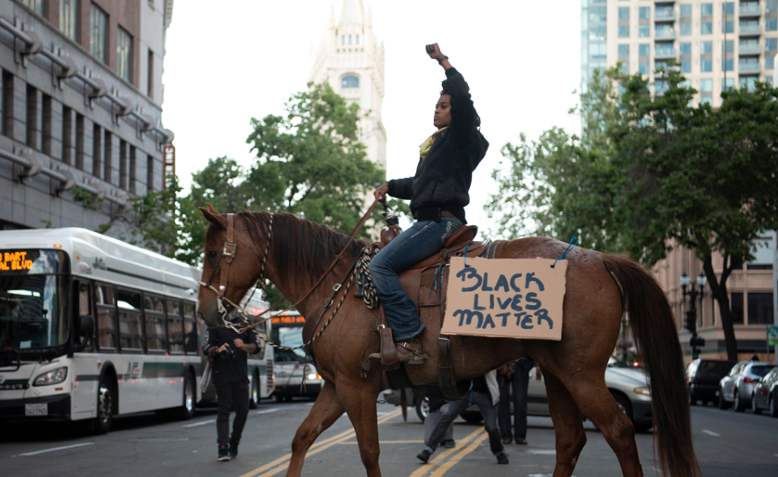 Black Lives Matter, Oakland, California. Photo: Daniel Arauz / cropped from original / CC 2.0, links at bottom of article