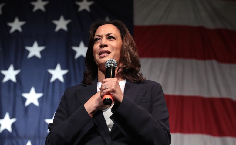 Kamala Harris. Photo: Gage Skidmore / Flickr / cropped from original / CC BY-SA 2.0, licence and original photo linked at bottom of article