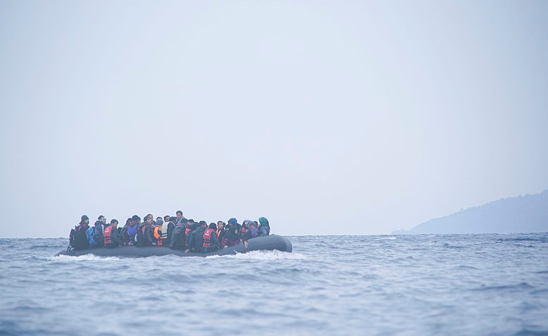 Refugees crossing the Mediterranean, Photo: Mstyslav Chernov / cropped from original / licensed under CC BY-SA 4.0