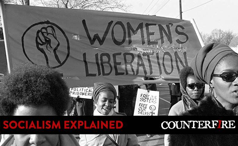 Women's liberation movement. Photo: Linda Napikoski / Wikimedia Commons / banner added to original / CC BY-SA 4.0, licence linked at bottom of article