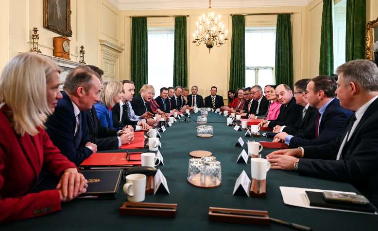 Tory cabinet. Photo: Andrew Parsons / No10 Downing Street / Flickr / CC BY-NC-ND 2.0, license linked at bottom of article