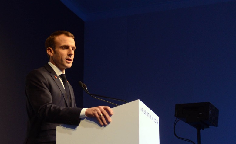 Emmanuel Macron. Photo: G20 Argentina / Wikimedia Commons / cropped from original / CC BY 2.0, license linked at bottom of article