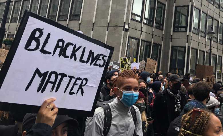 Black Lives Matter protest. Photo: Shabbir Lakha