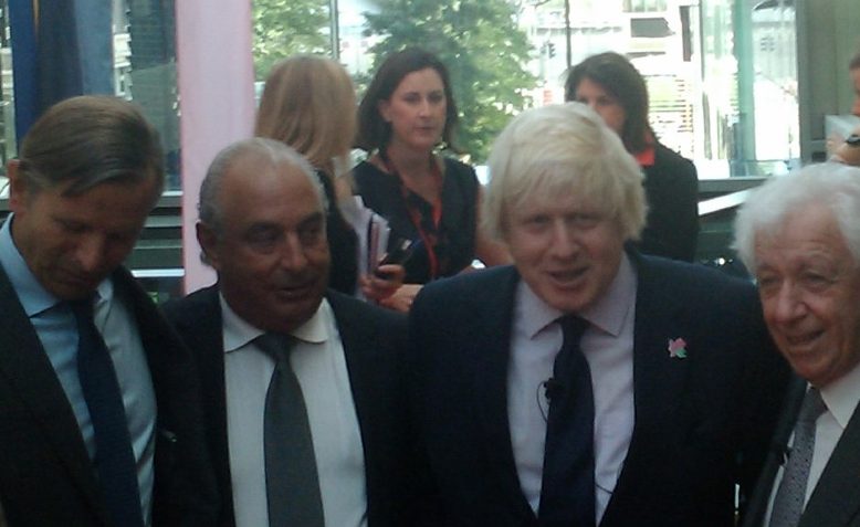 Philip Green with Boris Johnson, 2011