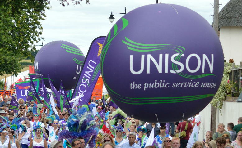 Unison Union Contingent. Photo: Rwendland/ cropped from original / licensed under CC BY-SA 4.0, linked at bottom of article