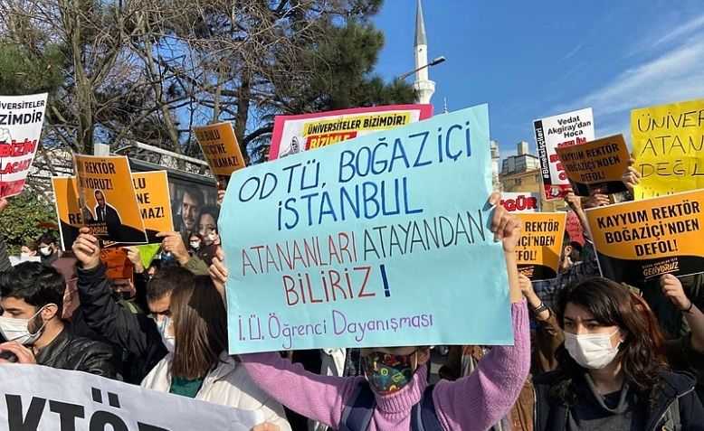 Protests at Boğaziçi University.