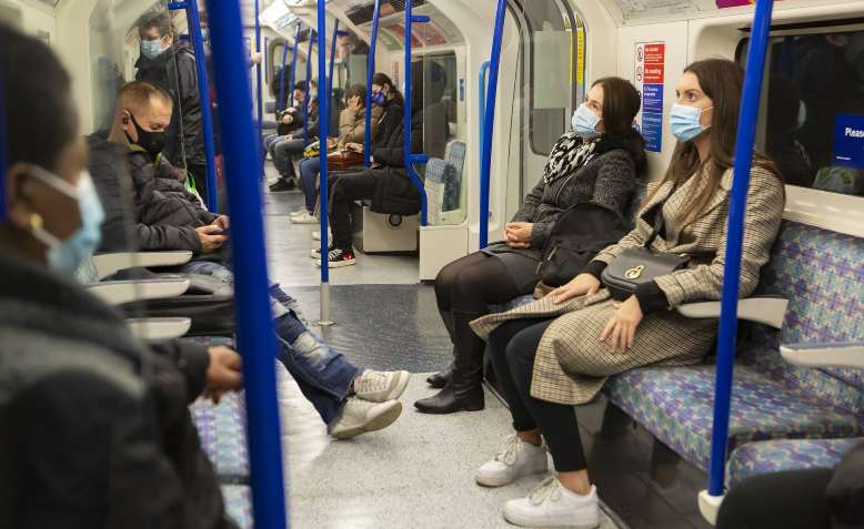 Passengers on the tube