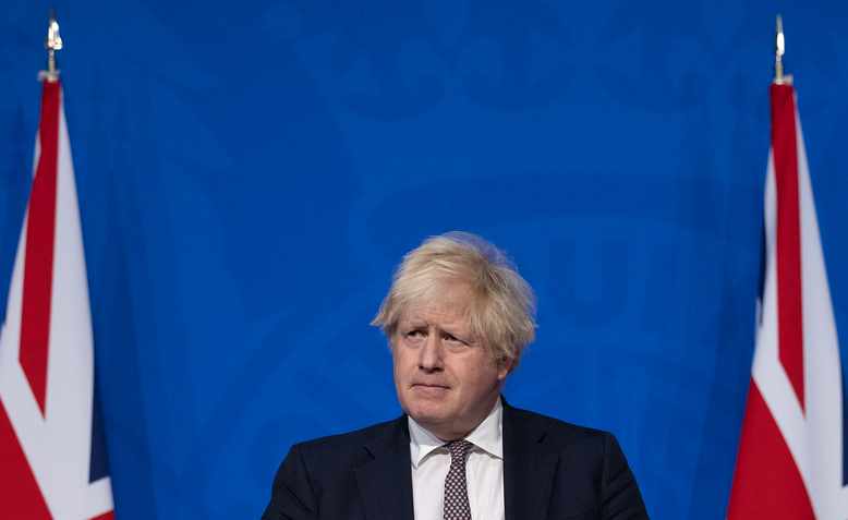 Boris Johnson at Downing Street, November 2021. Photo: Number 10/Simon Dawson