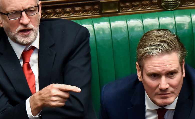 Jeremy Corbyn and Sir Keir Starmer in 2019. Photo: Flickr/Jessica Taylor and Stephen Pike 