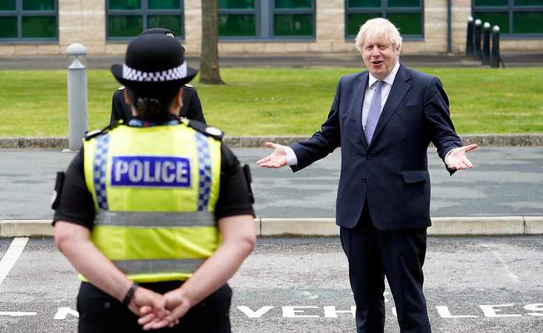 Boris Johnson in Yorkshire, July 2020. Photo: Flickr/Andrew Parsons 