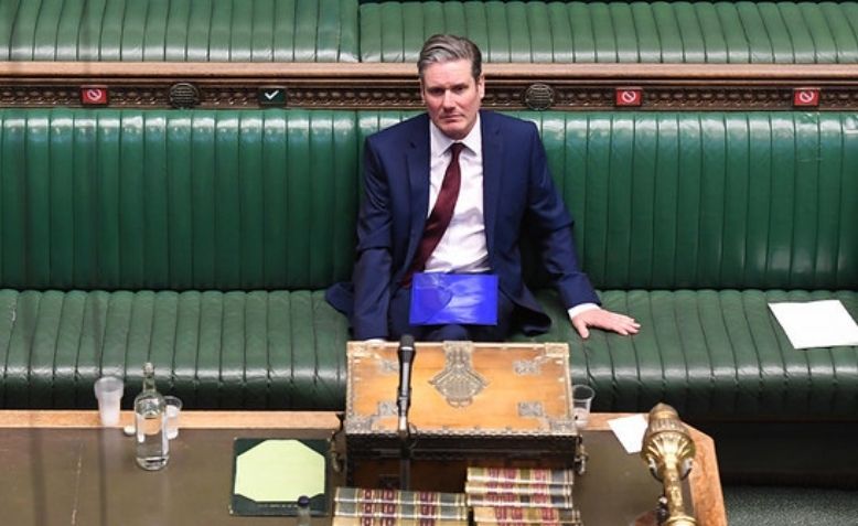 Keir Starmer at PMQs.