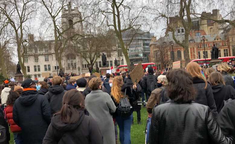 New Scotland Yard protest, March 14th 2021. Photo: Yonas Makoni