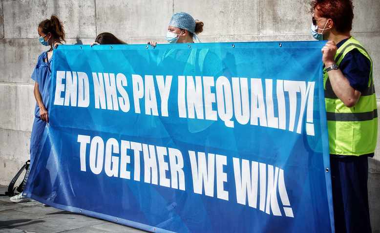 Nurses' Protest in Trafalgar Square, September 2020. Photo: Flickr/Garry Knight 