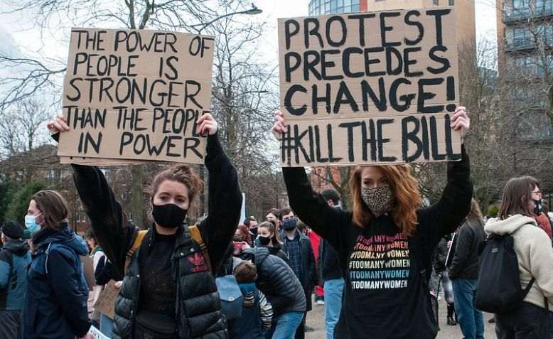 Protest against the proposed Police Bill