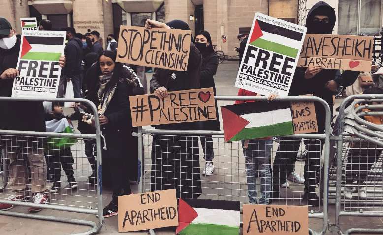 Palestine demonstration, London, 13 May