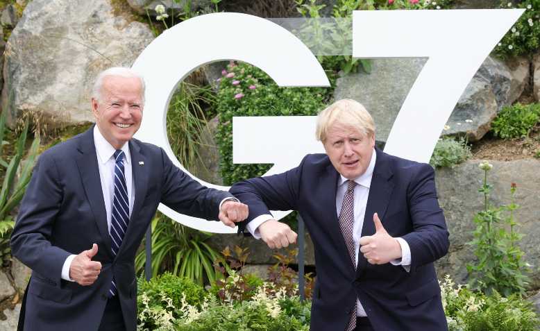 Boris Johnson and Joe Biden, G7 Summit 2021