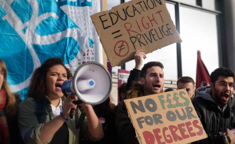 United for Education demonstration, London 2016