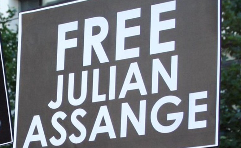 Free Julian Assange – Free Bradley Manning – Support Wikileaks’| Photo: John Englart - Takver - Flickr | cropped from original | CC BY-NC-SA 2.0 | license linked at bottom of article