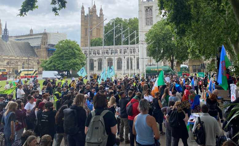 Drive2Survive demonstration, Parliament Square