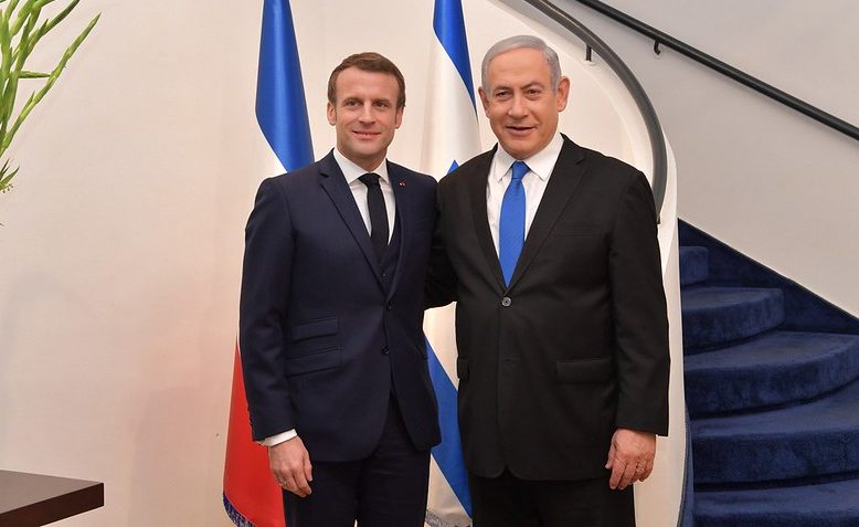 Emmanuel Macron and Benjamin Netanyahu