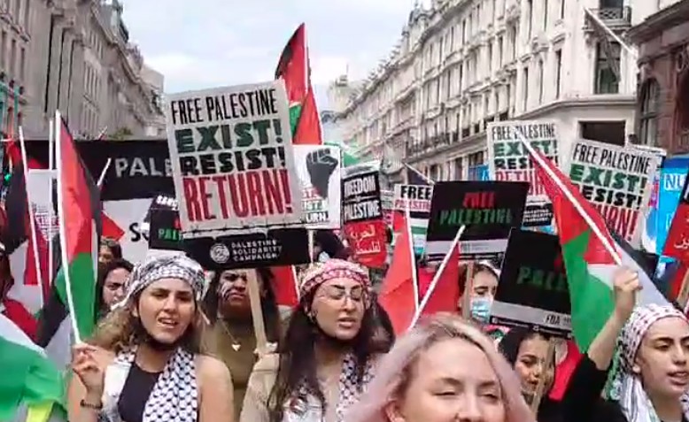 Palestine bloc on People's Assembly national demonstration | Photo: David McAllister