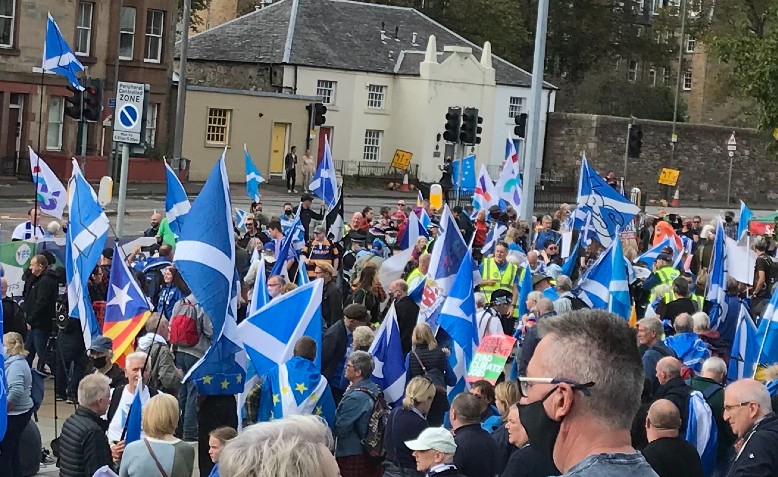 Rally for Scottish independence | Photo: Sophie Johnson