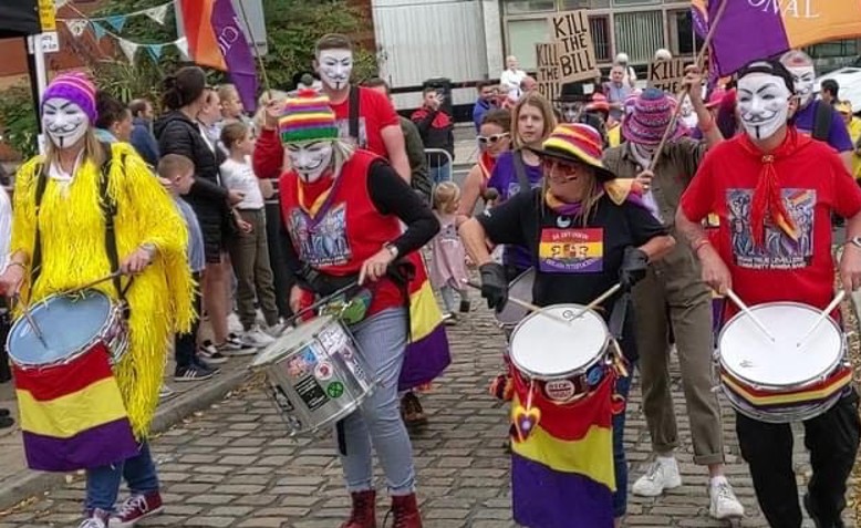 Marching drums at the Wigan Diggers Festival | Photo: Karen Buckley