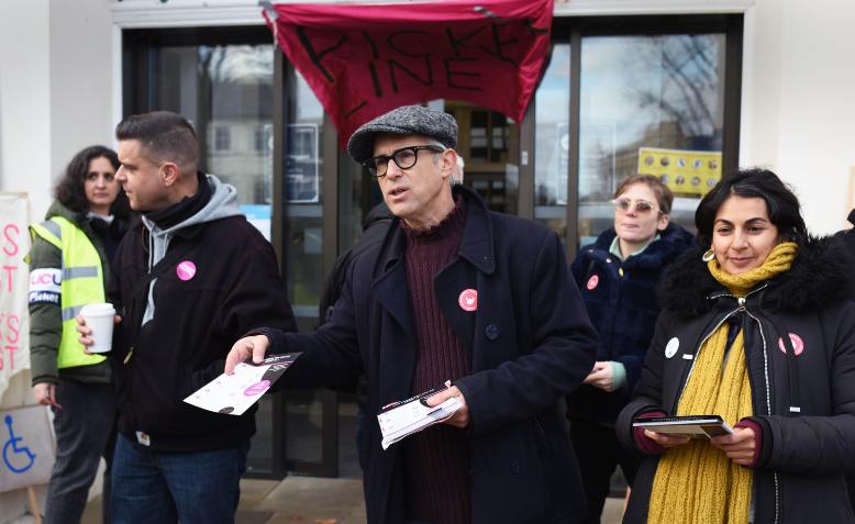 Goldsmiths picket line, 24 November 2021