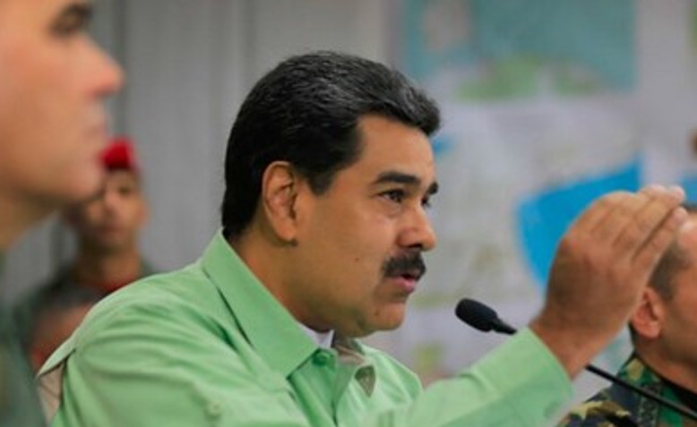 Presidente venezuelano Nicolás Maduro ordena fechamento da fronteira terrestre com o Brasil (Foto: Prensa Presidencial) | Photo: Brasil de Fato – Flickr | cropped from original | CC BY-NC-SA 2.0 | license linked at bottom of article