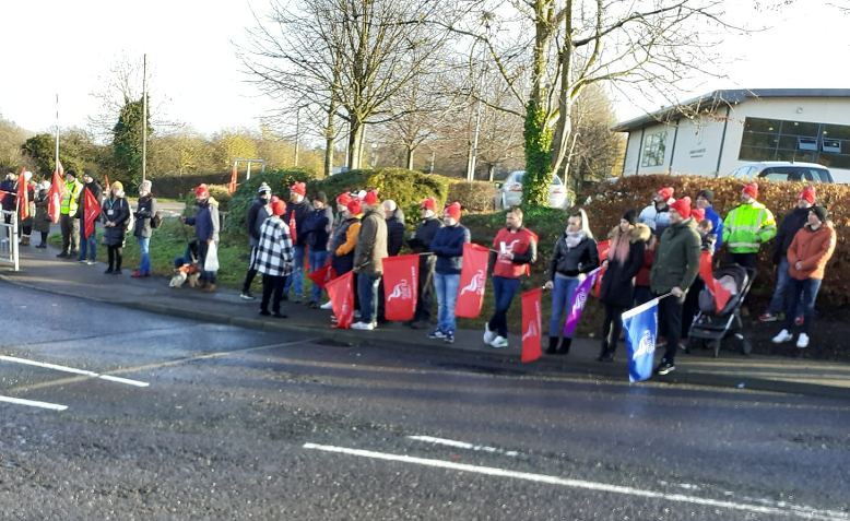 B&Q picket line