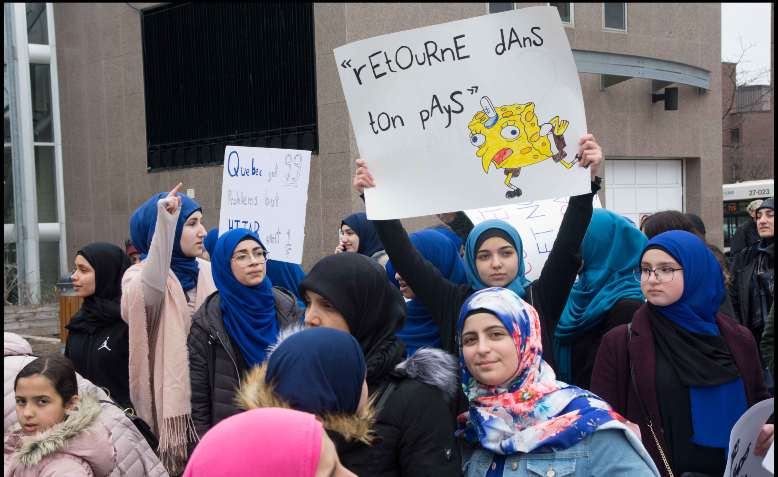 Protest against Bill 21, Quebec