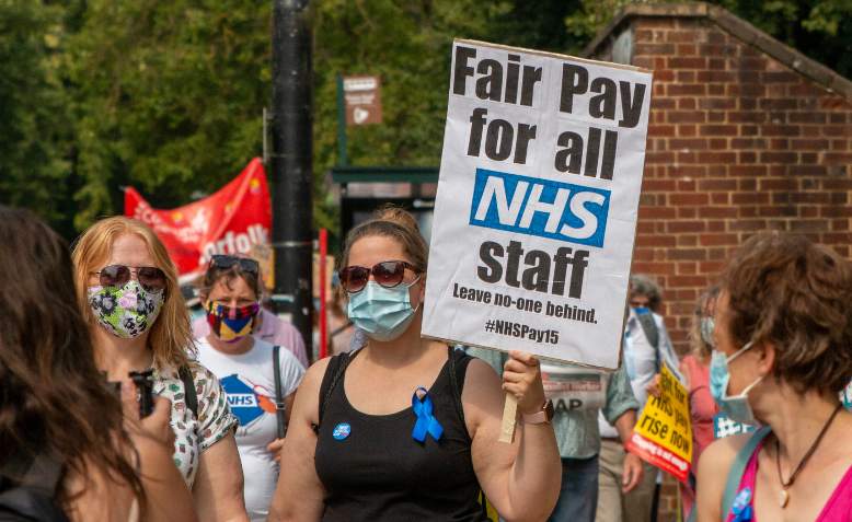 NHS Fight for 15 protest, Norwich