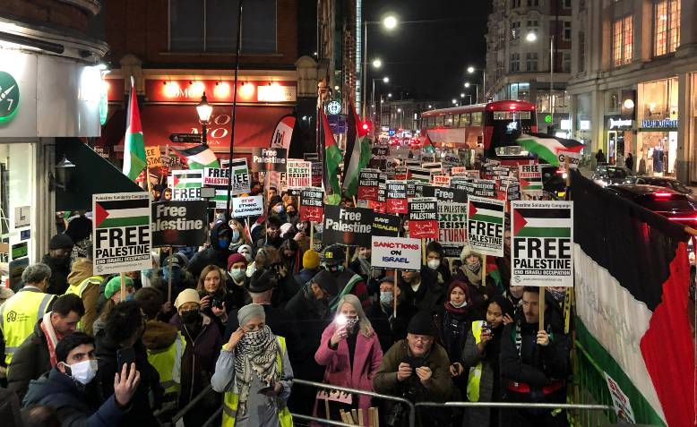 Save Sheikh Jarrah, End Ethnic Cleansing protest, London