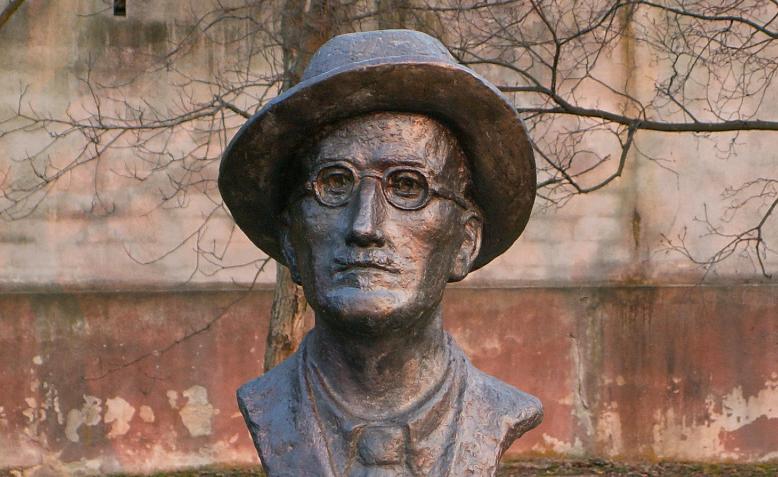 James Joyce bust, Kielce, Poland