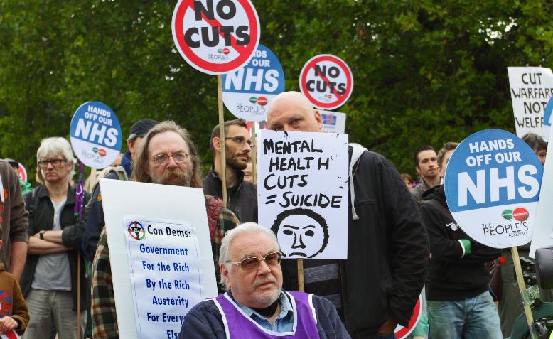 Protest against NHS cuts, Norwich 2013