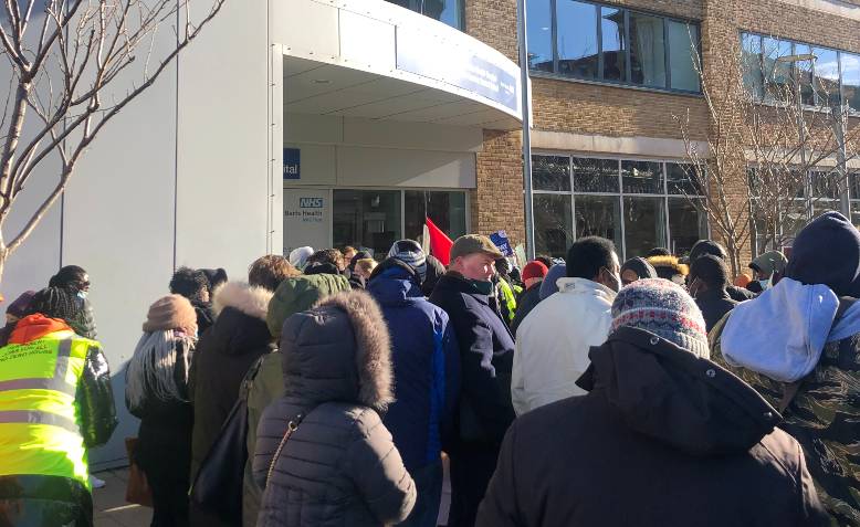 Royal London Hospital strike rally