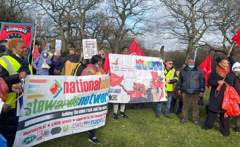 Whipps Cross hospital picket line