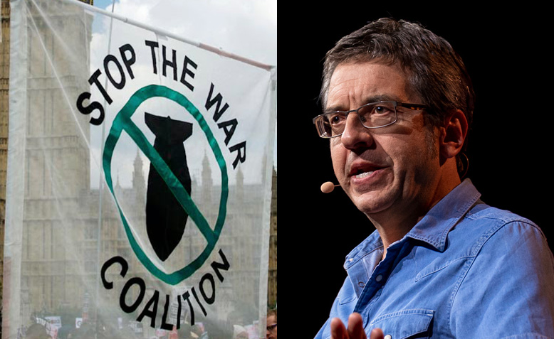 Stop the War banner, George Monbiot