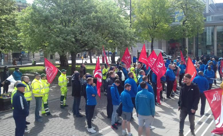 Hackney Council strike rally