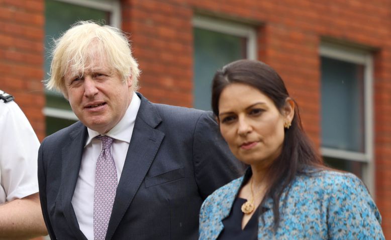 Boris Johnson and Priti Patel