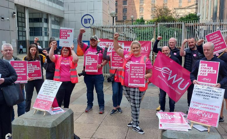 CWU Glasgow picket line