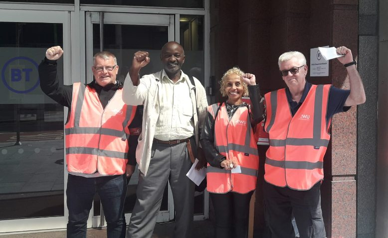 CWU picket line, Liverpool