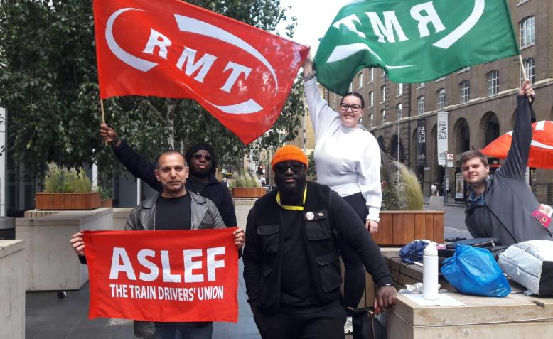 RMT and Aslef strike solidarity