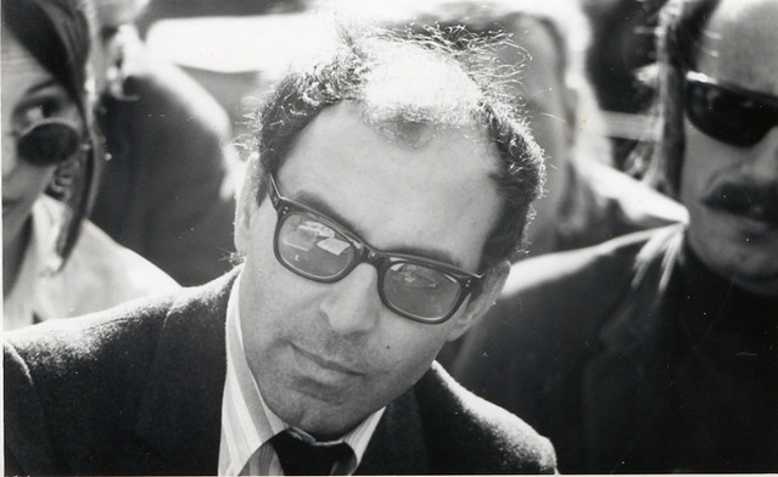 Godard at Berkeley, 1968. Photo: Gary Stevens/cropped from original/licensed under CC2.0, linked at bottom of article