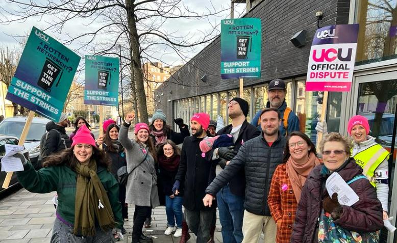 Bristol University UCU picket line