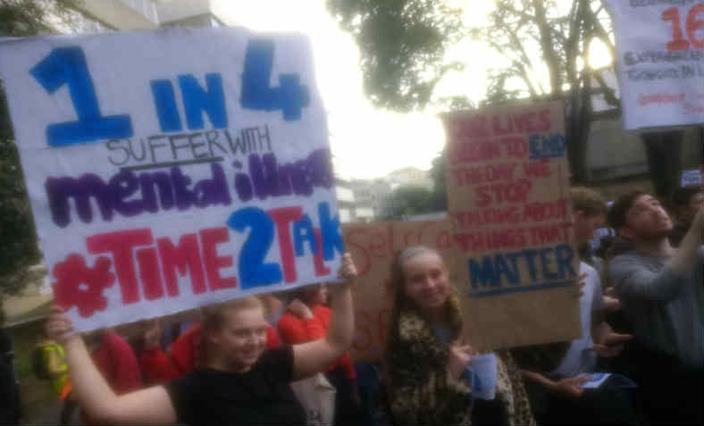 Bristol Mental Health March. Photo: Steven Cooper