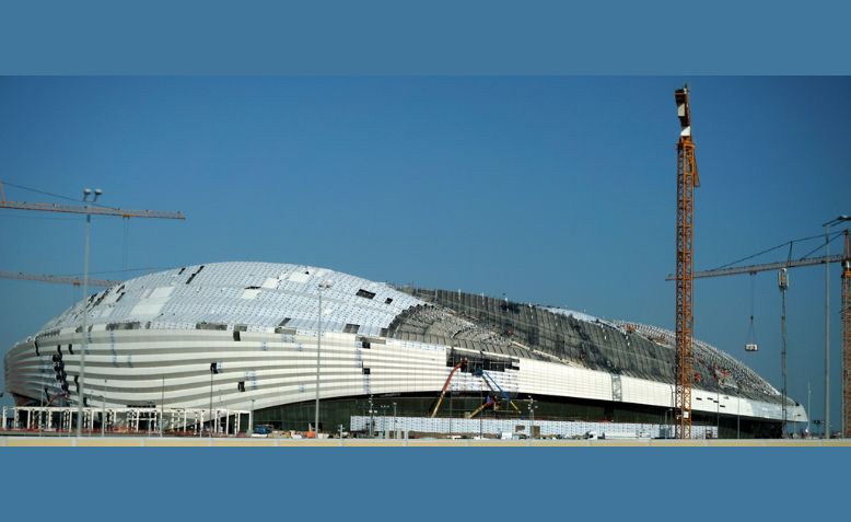 Al Wakrah Stadium - Doha under construction from 2019.