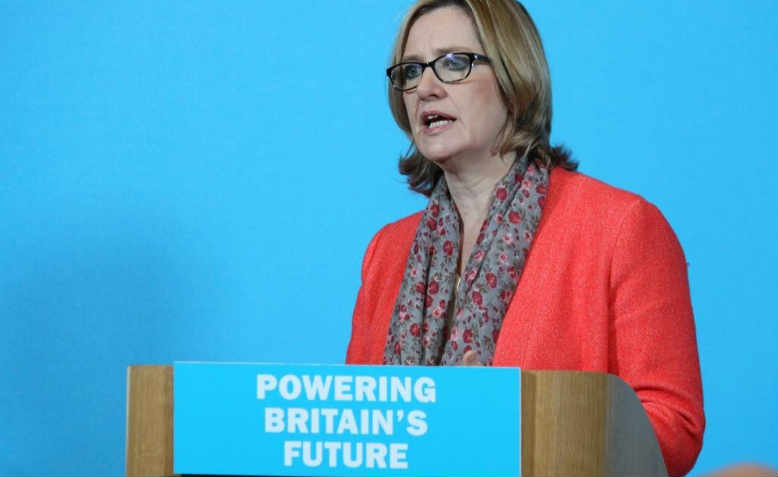 Amber Rudd addressing the Institute of Civil Engineers in 2015. Photo: Flickr/ Department of Energy and Climate Change