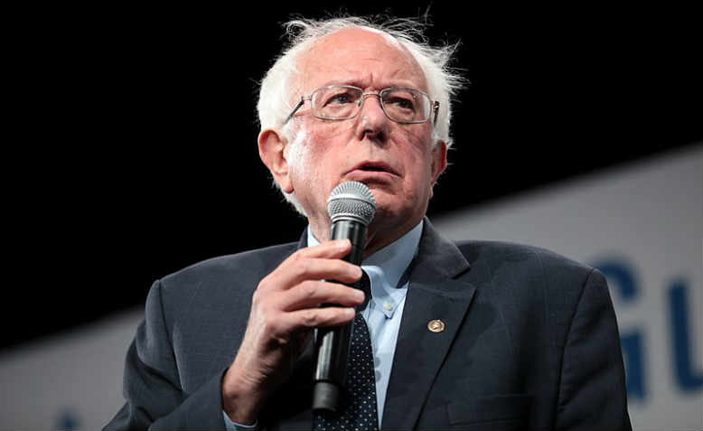 Bernie Sanders speaking in Des Moines, Iowa in 2019. Photo: Wikimedia/Gage Skidmore