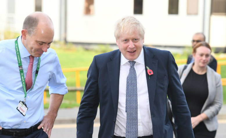 Boris Johnson booed out of Addenbrookes hospital, October 2019. Photo: Cambridgeshire Live